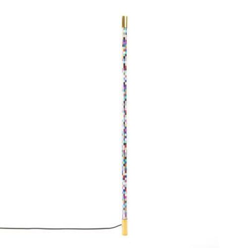 Applique Avec Prise Linea Pixled Plastique Multicolore / Led - H 124 Cm - Seletti