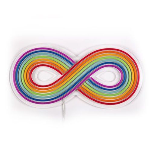 Applique Avec Prise Rainbow Led Plastique Multicolore / Acryliquel - 51 X 24 Cm - Seletti