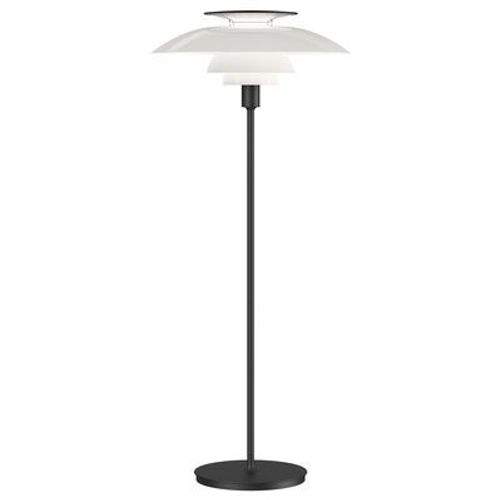 Lampadaire Ph 80 Plastique Blanc / 1974  - Ø 55 X H 131,5 Cm - Interrupteur - Louis Poulsen