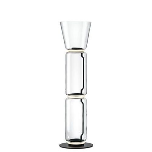 Lampe À Poser Noctambule Cône N°2 Verre Transparent / Led - Ø 36 X H 144 Cm - Flos