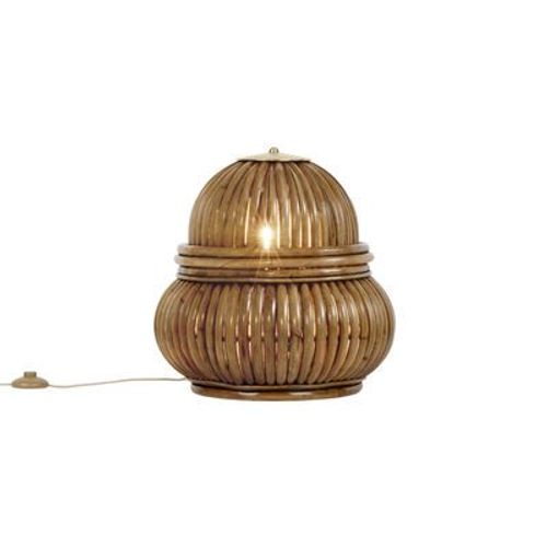 Lampe De Sol Bohemian ?72 Fibre Végétale Beige Bois Naturel / Réédition 1972 - Gubi