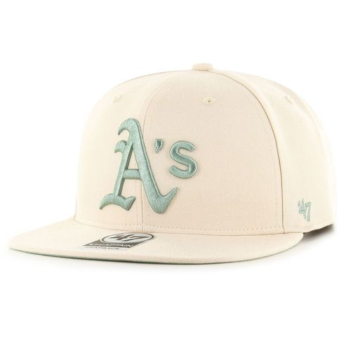 47 Brand Snapback Cap - Captain Oakland Athletics Natural