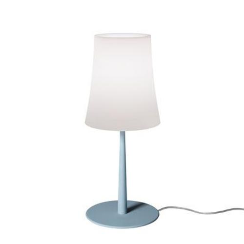 Lampe De Table Birdie Easy Small Plastique Bleu / H 43 Cm - Foscarini