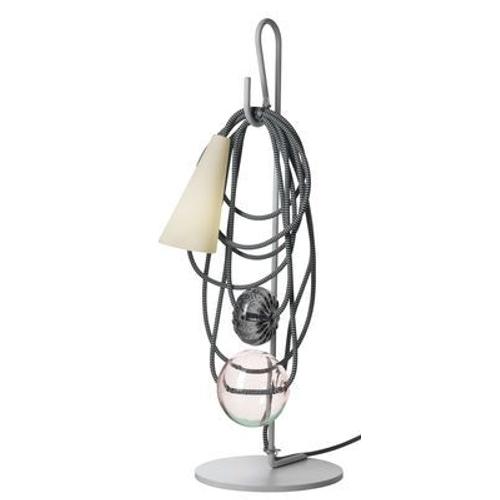 Lampe De Table Filo Métal Verre Céramique Multicolore / H 58 Cm - Foscarini