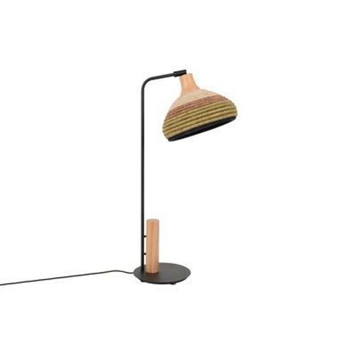 Lampe De Table Grass Fibre Végétale Vert / H 70 Cm - Abaca Tressé Main - Forestier