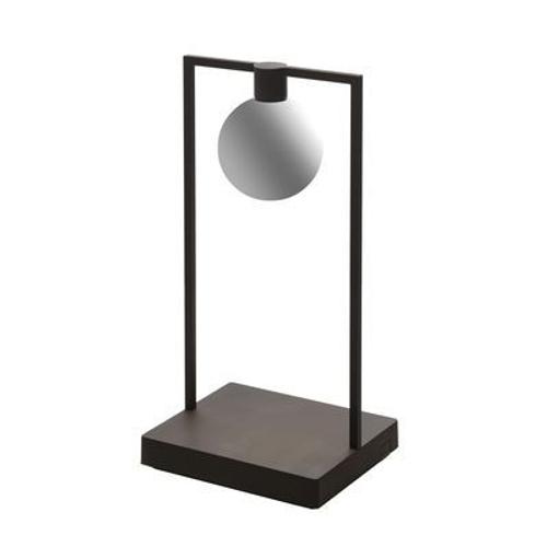 Lampe Sans Fil Rechargeable Curiosity Sphere Led Métal Noir / L 18 X H 36 Cm - Artemide