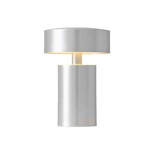 Lampe Sans Fil Rechargeable Column Led Argent Métal - Menu