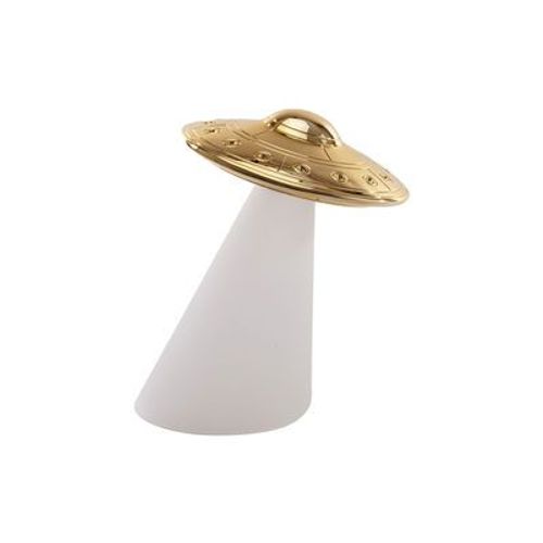 Lampe Sans Fil Rechargeable Roswell Plastique Or Métal /Ø 22 X H 30 Cm - Seletti