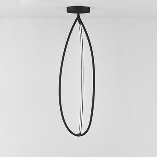 Plafonnier Arrival Led Métal Noir / Large - H 125 Cm / Bluetooth - Artemide