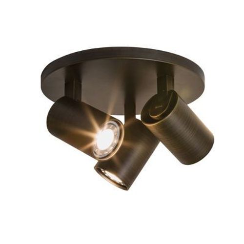 Plafonnier Spot Orientable Ascoli Triple Round Métal / 3 Spots Orientables - Ø 22cm - Astro Lighting