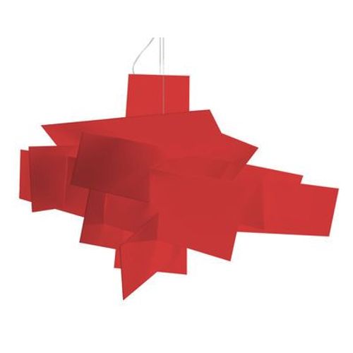 Suspension Big Bang Plastique Rouge / Ø 96 Cm - Foscarini