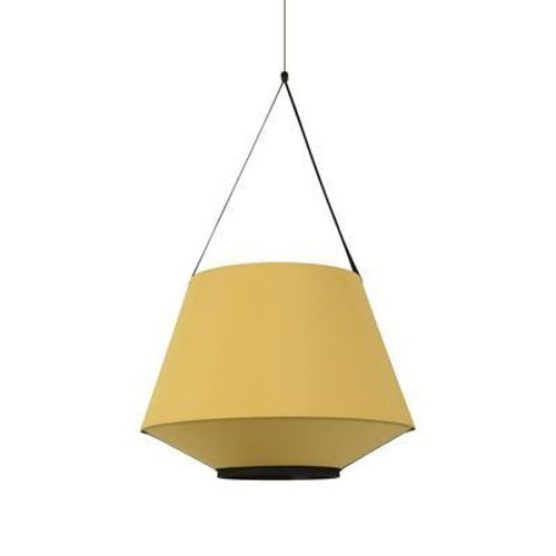 Suspension Carrie Medium Tissu Jaune / Ø 60 X H 109 Cm - Lin - Forestier