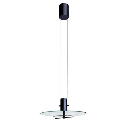 Suspension Delumina Verre Gris Noir / Ø 40 Cm / Intensité Et Couleur Réglable - Dcw Éditions