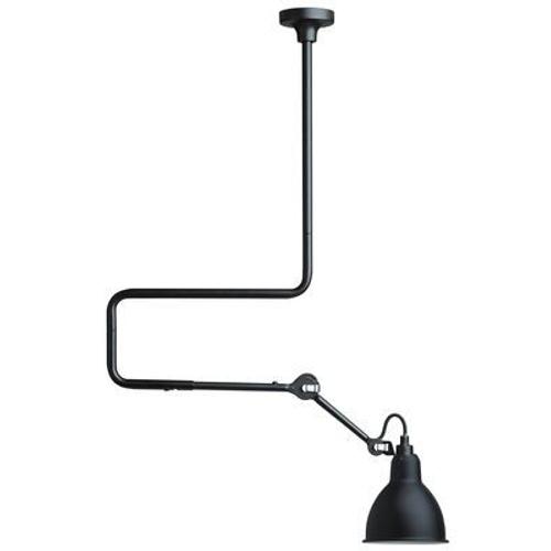 Suspension N°312 Métal Noir / H De 66 À 116 Cm - Lampe Gras - Dcw Éditions