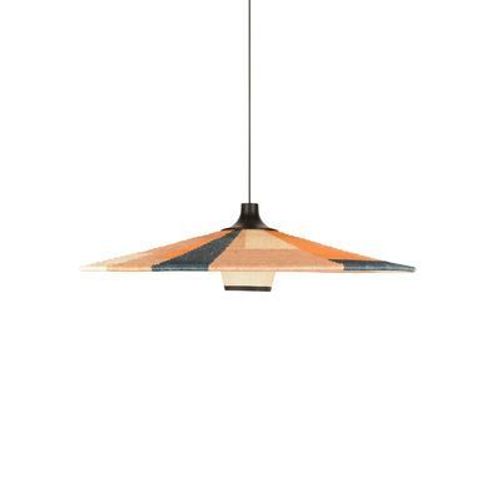 Suspension Parrot L Fibre Végétale Multicolore Beige / Ø 80 X H 22 Cm - Abaca Tressé Main - Forestier