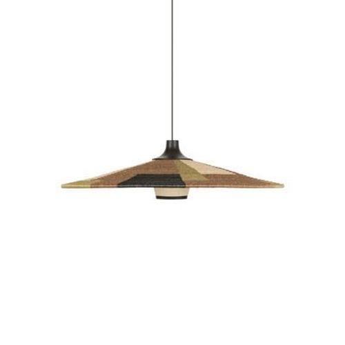 Suspension Parrot L Fibre Végétale Multicolore Marron / Ø 80 X H 22 Cm - Abaca Tressé Main - Forestier
