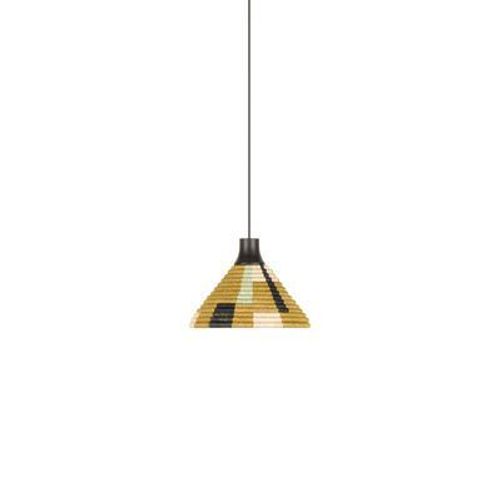 Suspension Parrot Xs Fibre Végétale Multicolore Vert / Ø 26 X H 18 Cm - Abaca Tressé Main - Forestier