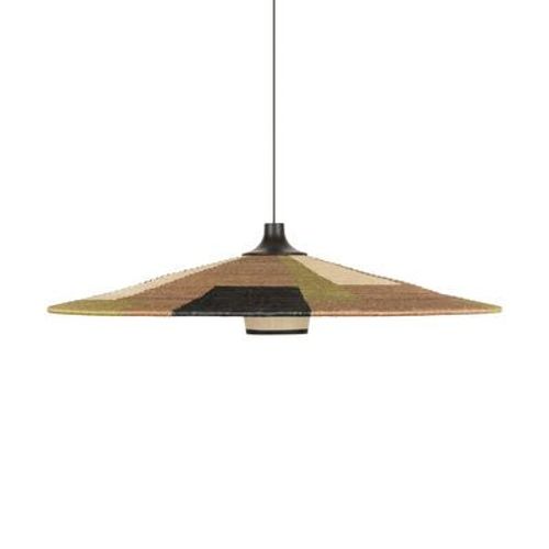 Suspension Parrot Xl Fibre Végétale Multicolore Marron / Ø 100 X H 24 Cm - Abaca Tressé Main - Forestier