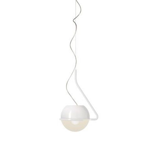 Suspension Tonda Small Verre Blanc / Ø 25 Cm - Foscarini