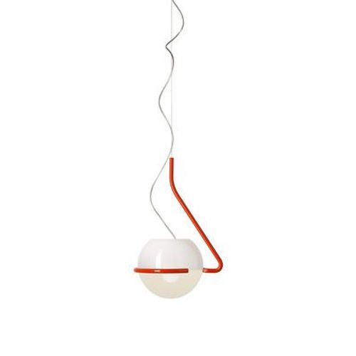 Suspension Tonda Small Verre Orange / Ø 25 Cm - Foscarini