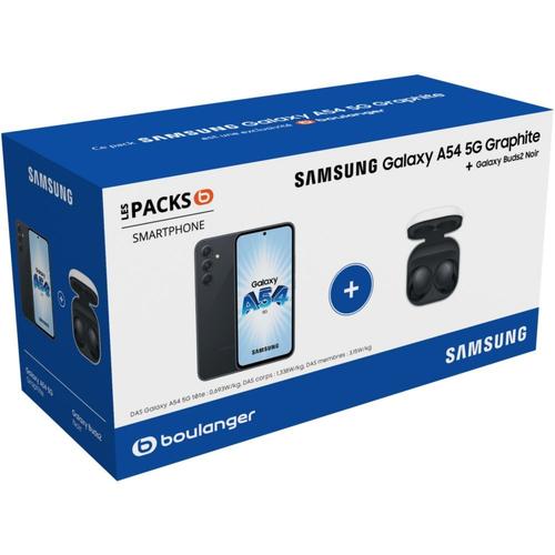 Smartphone SAMSUNG Pack A54 5G Graphite + Ecouteur Buds2