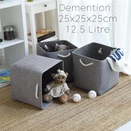 Bac De Rangement, Boîte De Rangement Pliable En Tissu Pour Panier