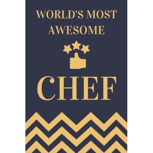 Chef Gifts: Lined Blank Notebook Journal, A Funny And Appreciation Thank You Gift For Chef To Write In