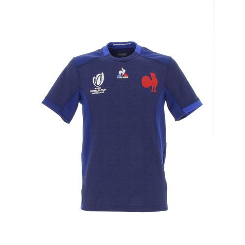 Maillot De Rugby Le Coq Sportif Ffr Xv Maillot Replica Ss Cdm M Pblue In Bleu Moyen