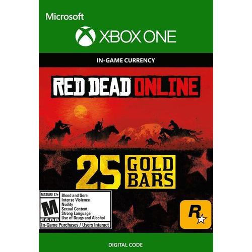 Red Dead Redemption 2 Online 25 Gold Bars Xbox One Xbox Live