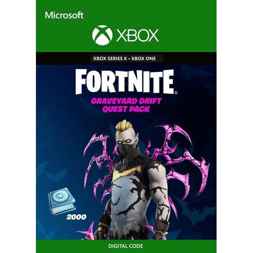 Fortnite   Graveyard Drift Quest Pack  2000 Vbucks Challenge Xbox Live