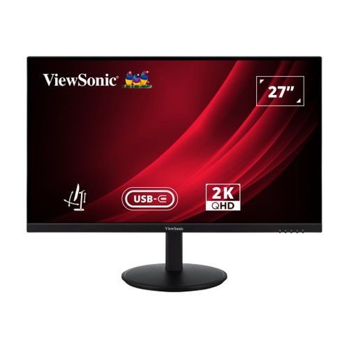 ViewSonic VG2709-2K-MHDU-2 - Écran LED - 27" - 2560 x 1440 QHD @ 100 Hz - IPS - 350 cd/m² - 1000:1 - HDR10 - 4 ms - HDMI, DisplayPort, USB-C - haut-parleurs