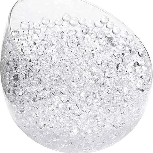 BEO Perles d'eau, env.20.000 Perle d?Eau Transparente - Bille d'eau  Transparente pour Vase Decoratif, Billes Hydrogel (100g)