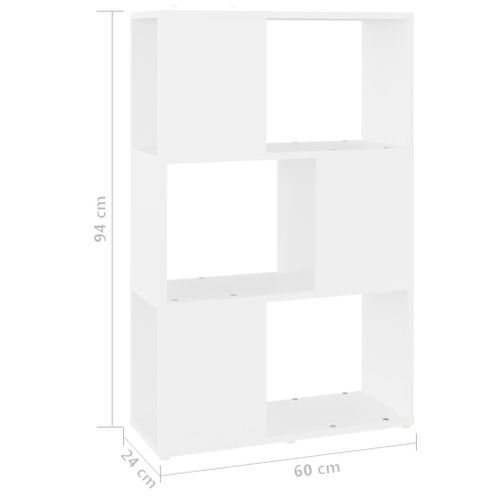 Vidaxl Bibliothèque/Séparateur De Pièce Blanc 60x24x94 Cm