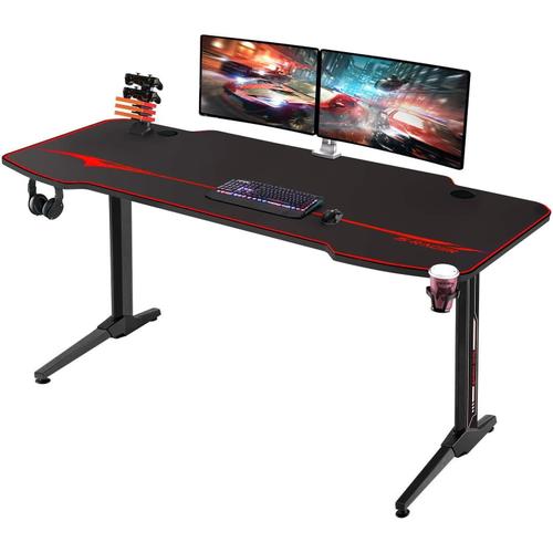 Bureau Gaming Table Gaming 140cm pour Jeu-Vidéo Style de Course