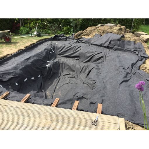 28 M² Feutre De Bassin 300 G Toile De Protection De Bassin De Bassi...