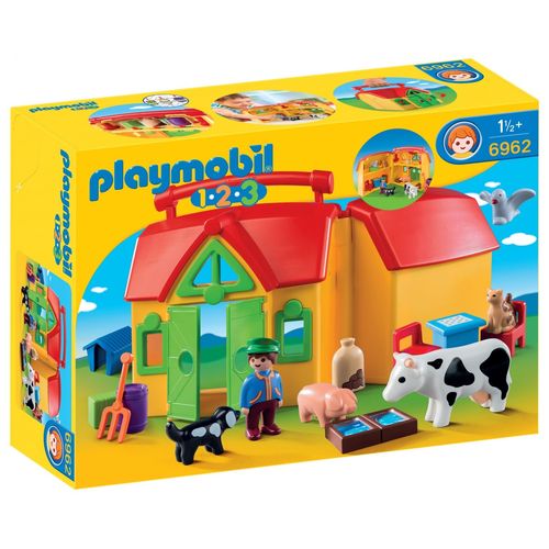 Playmobil 6962 - Ferme Transportable Avec Animaux