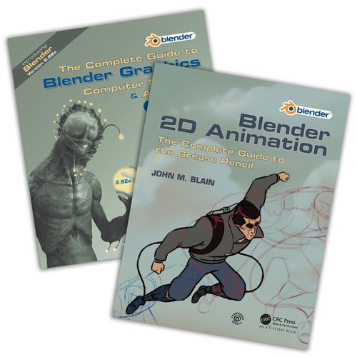 'the Complete Guide To Blender Graphics' And 'blender 2d Animation' : Two Volume Set