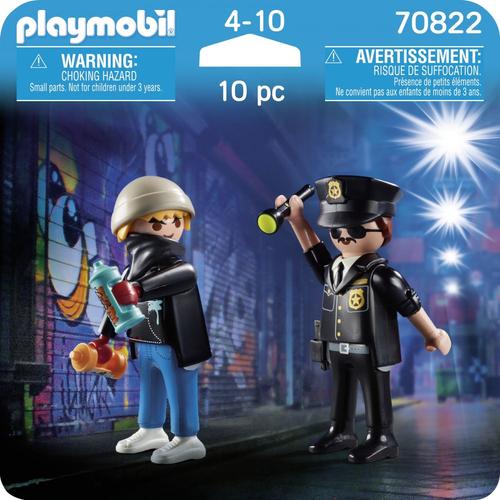 Playmobil 70822 - Policier Et Taggueur