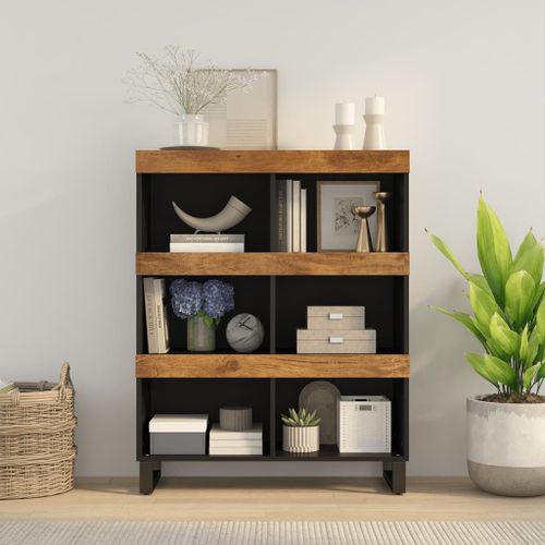 Vidaxl Armoire Latérale 85x33x107 Cm Bois Massif De Manguier