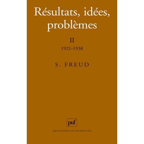 Resultats, Idees, Problemes - Volume 2, 1921-1938