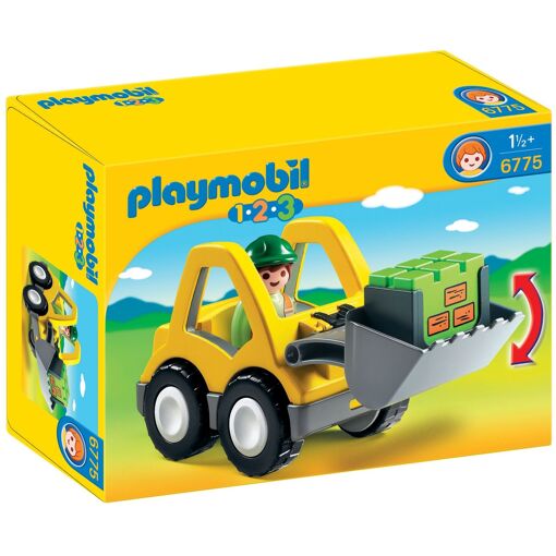 Playmobil 6775 - Excavatrice Et Ouvrier 1.2.3