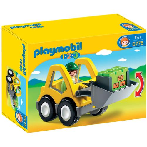 Playmobil 6775 - Excavatrice Et Ouvrier 1.2.3