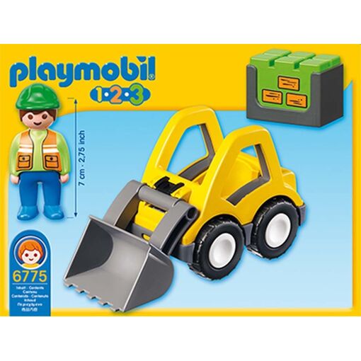 Playmobil 6775 - Excavatrice Et Ouvrier 1.2.3 - 3