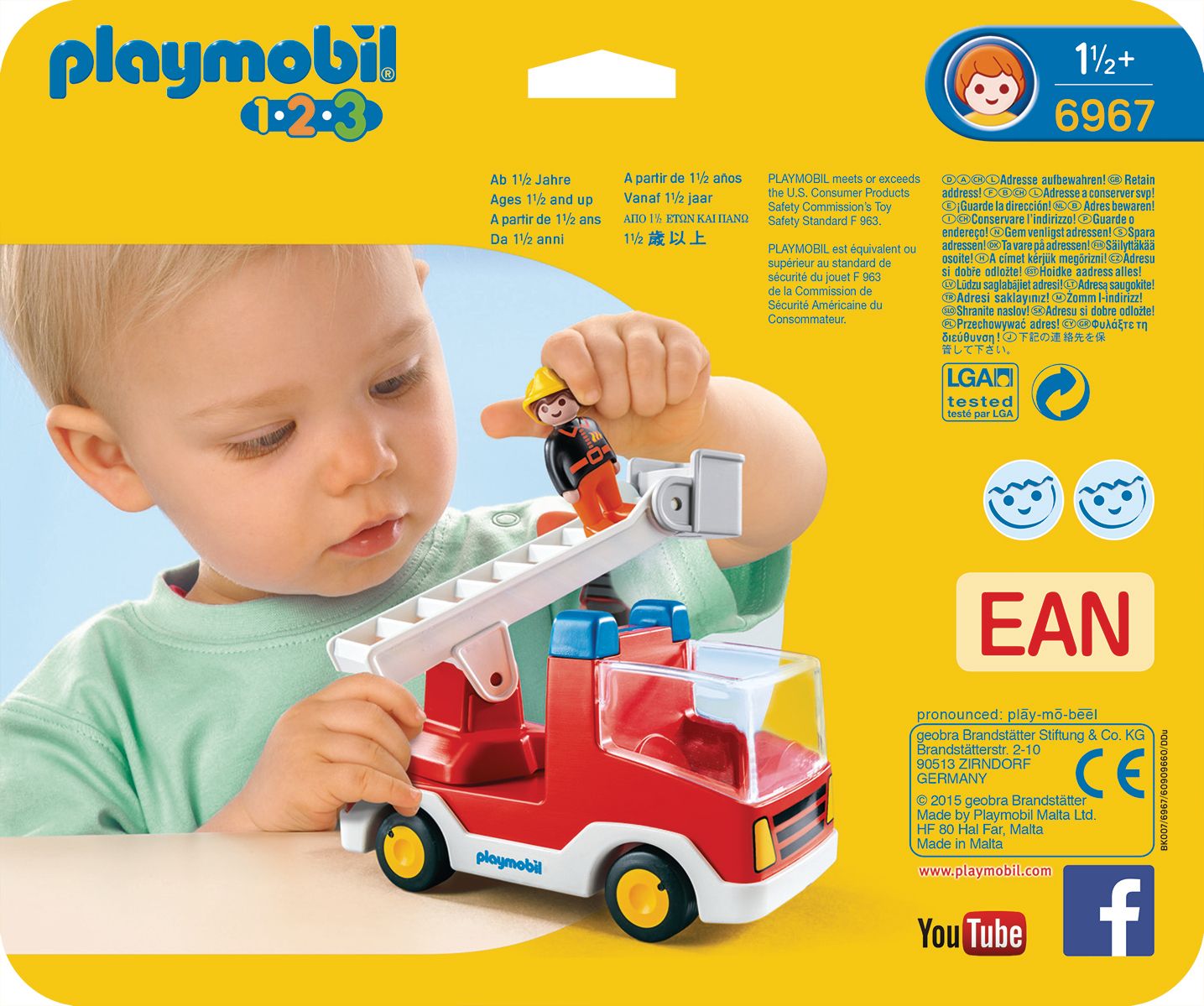 Playmobil 6967 - Camion De Pompier Avec �chelle Pivotante - 3