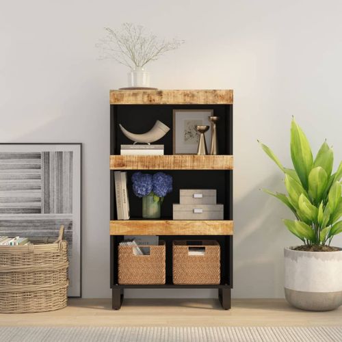 Vidaxl Armoire Latérale 60x33x107 Cm Bois Massif De Manguier