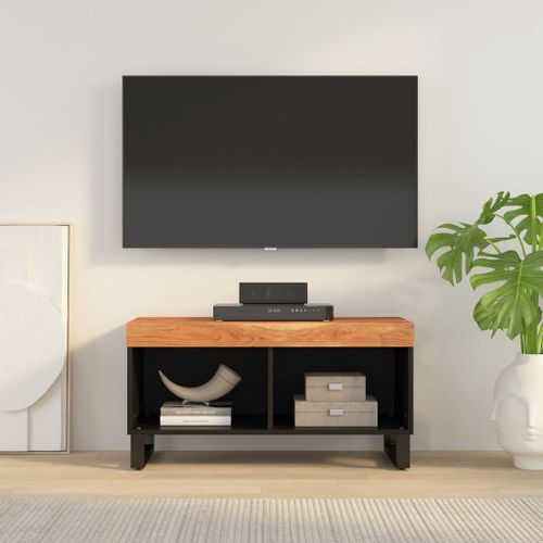 Vidaxl Meuble Tv 85x33x43,5 Cm Bois D'acacia Massif