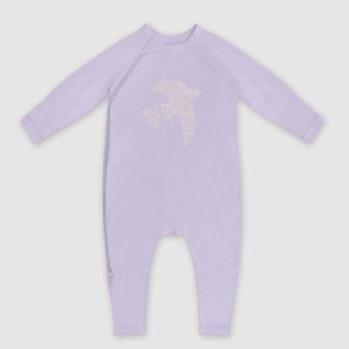 Pyjama Bébé Zippé En Coton Bio Parme Avec Motif Oiseau Dim Zippy 