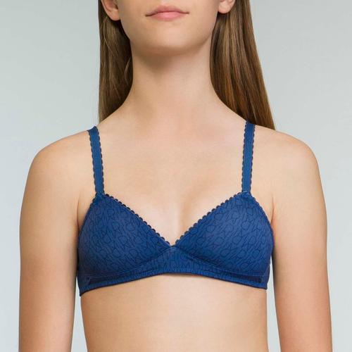 Soutien gorge triangle coques Coloris Jean pour fille Dim Touch