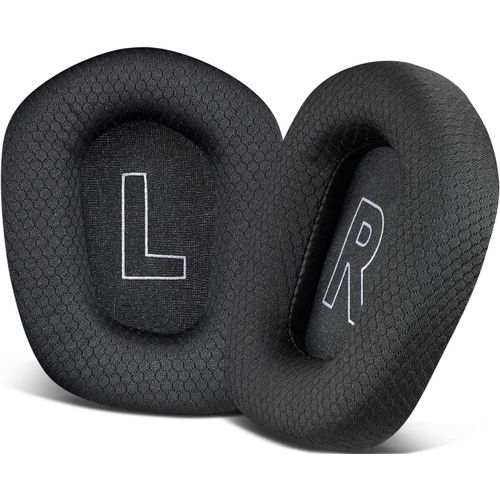 Coussinets de rechange confortables en maille pour casque Logitech G733 - Noir