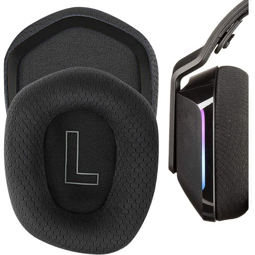Coussinets pour Logitech G733 Lightspeed Casque de Jeu sans Fil,Coussins avec Tissu en Maille Durable,Mousse D'isolation Phonique(Noir)